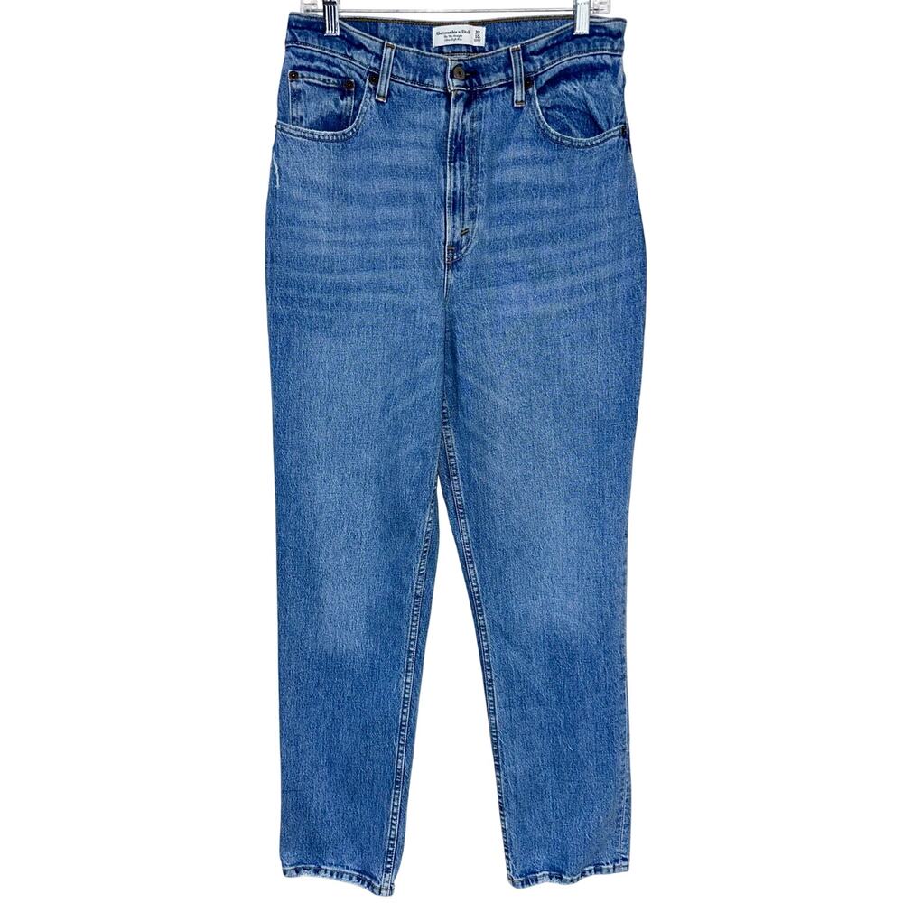 Abercrombie & Fitch Curve Love The 90s Straight Ultra High Rise Jeans 30/10L